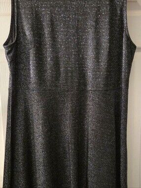 Sparkle Strapless Black Evening Dress